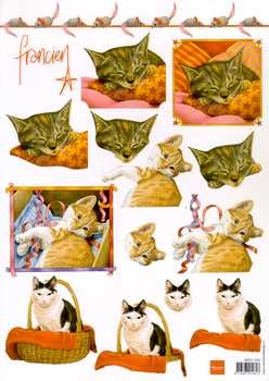 3D Schneidebogen Franciens Katzen